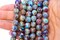 Zenkeeper 108 Pcs Sea Sediment Imperial Jasper Beads for Jewelry Making 8 MM Colorful Imperial Jasper Gemstones Loose Stone Beads
